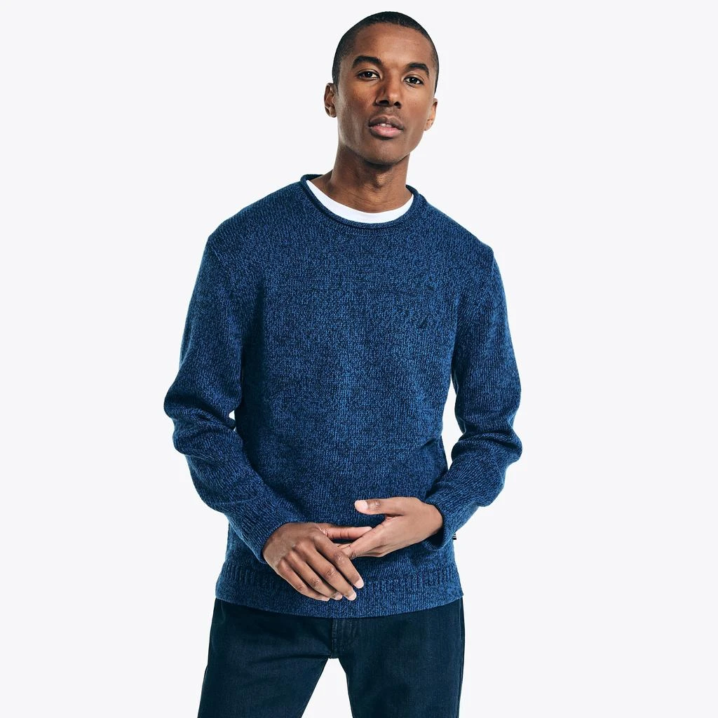 商品Nautica|Nautica Mens Marled Crewneck Sweater,价格¥555,第2张图片详细描述