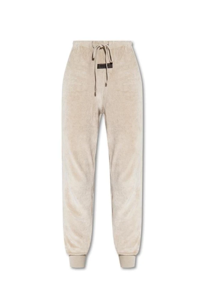 商品Essentials|Fear Of God Essentials Logo Patch Velour Sweatpants,价格¥761,第1张图片