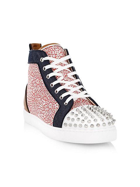 商品Christian Louboutin|Lou Spiked Orlato Sneakers,价格¥7324,第4张图片详细描述