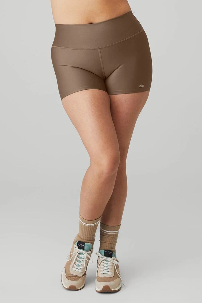 商品Alo|3" High-Waist Airlift Short - Hot Cocoa,价格¥206,第5张图片详细描述