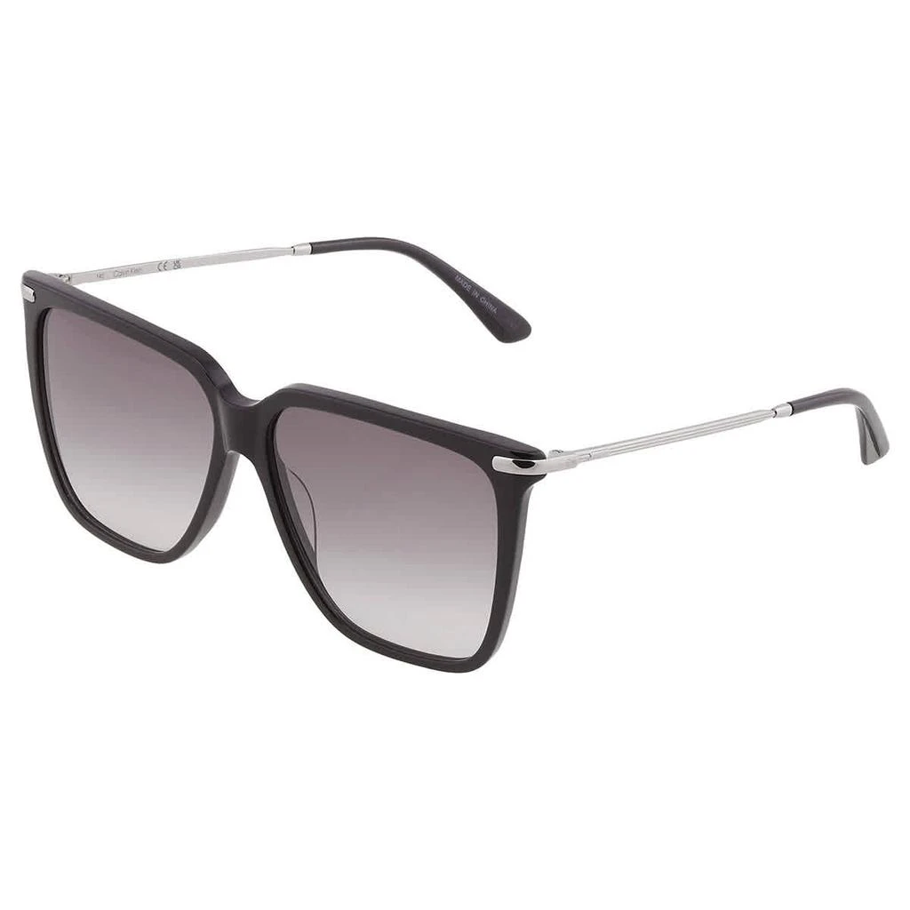 商品Calvin Klein|Calvin Klein Brown Gradient Square Ladies Sunglasses CK22531S 001 57,价格¥226,第3张图片详细描述