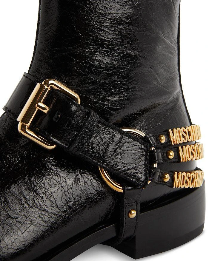 商品Moschino|Women's Logo Harness Ankle Boots,价格¥7438,第5张图片详细描述