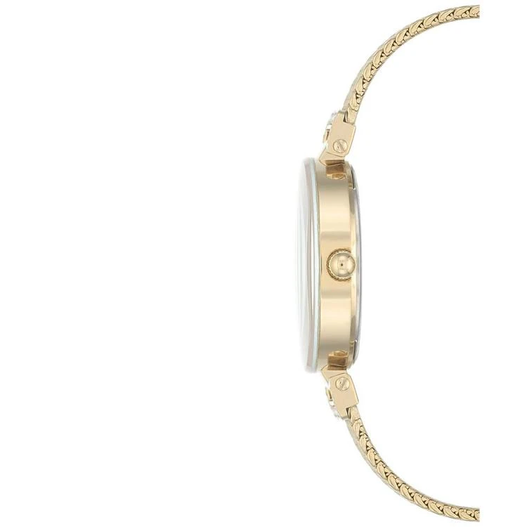 商品Anne Klein|Women's Gold-Tone Stainless Steel Mesh Bracelet Watch 30mm AK-1906PMGB,价格¥281,第2张图片详细描述