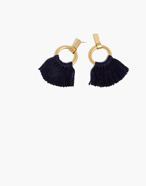 商品Madewell|Tassel Hoop Earrings,价格¥157,第1张图片