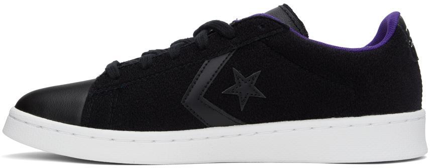 商品Converse|Black Pro Leather Gold Standard Sneakers,价格¥623,第5张图片详细描述