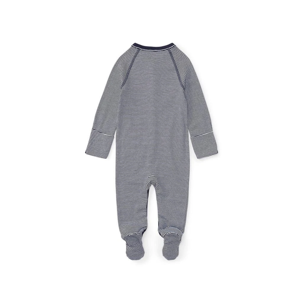 商品Ralph Lauren|Striped Cotton Jersey Coverall (Infant),价格¥207,第2张图片详细描述