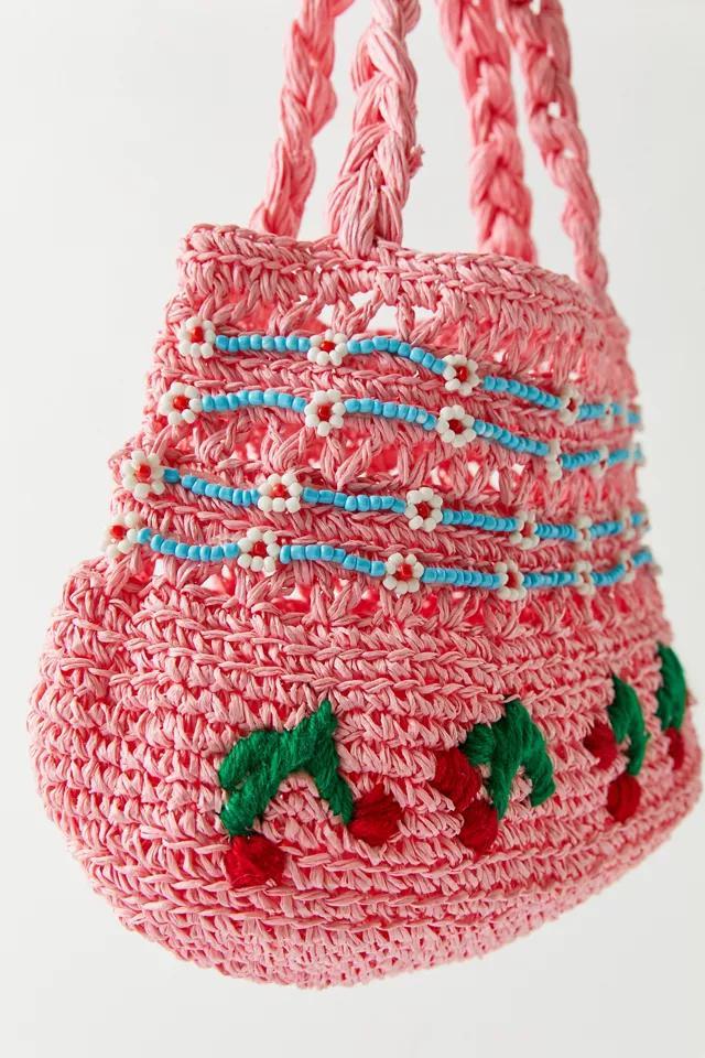 商品Urban Outfitters|Jenny Straw Small Tote Bag,价格¥147,第4张图片详细描述