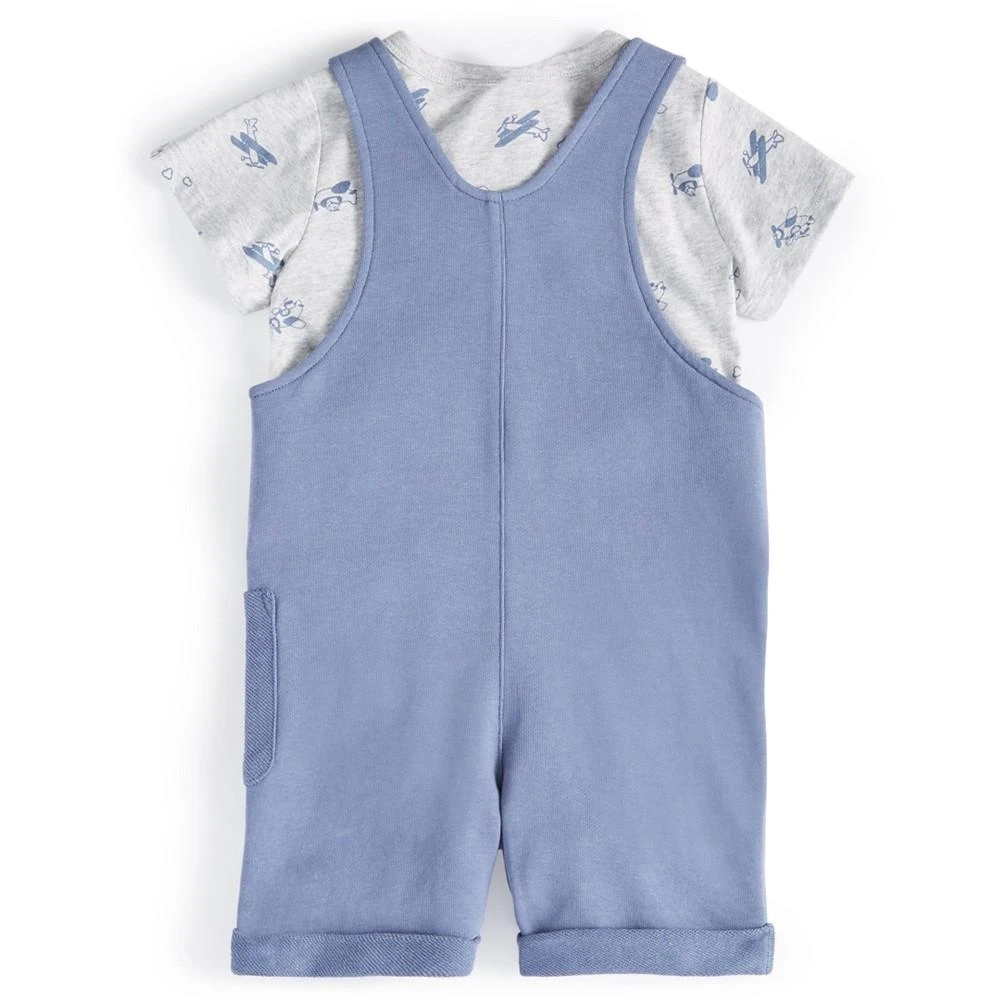 商品First Impressions|Baby Boys Airplane T Shirt and Shortall, 2 Piece Set, Created for Macy's,价格¥122,第2张图片详细描述