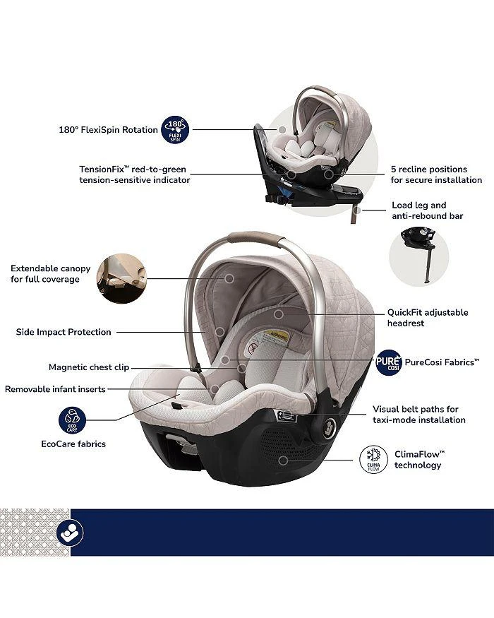 商品Maxi-Cosi|Peri™ 180° Rotating Infant Car Seat,价格¥4223,第3张图片详细描述