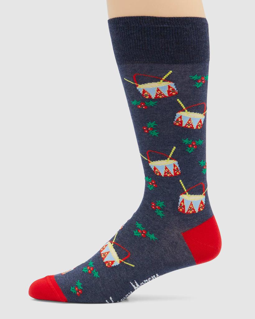 Men's 6-Pack Christmas Crew Socks Set商品第4张图片规格展示