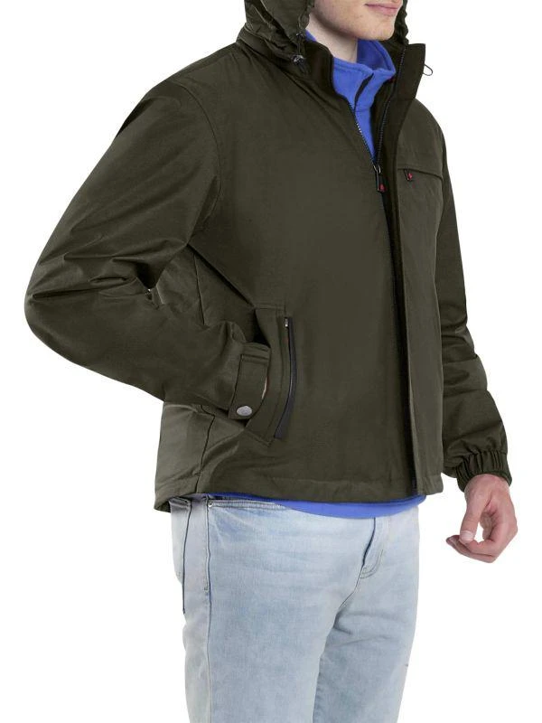 商品Thermostyles|Hooded Waterproof Windbreaker Jacket,价格¥794,第3张图片详细描述