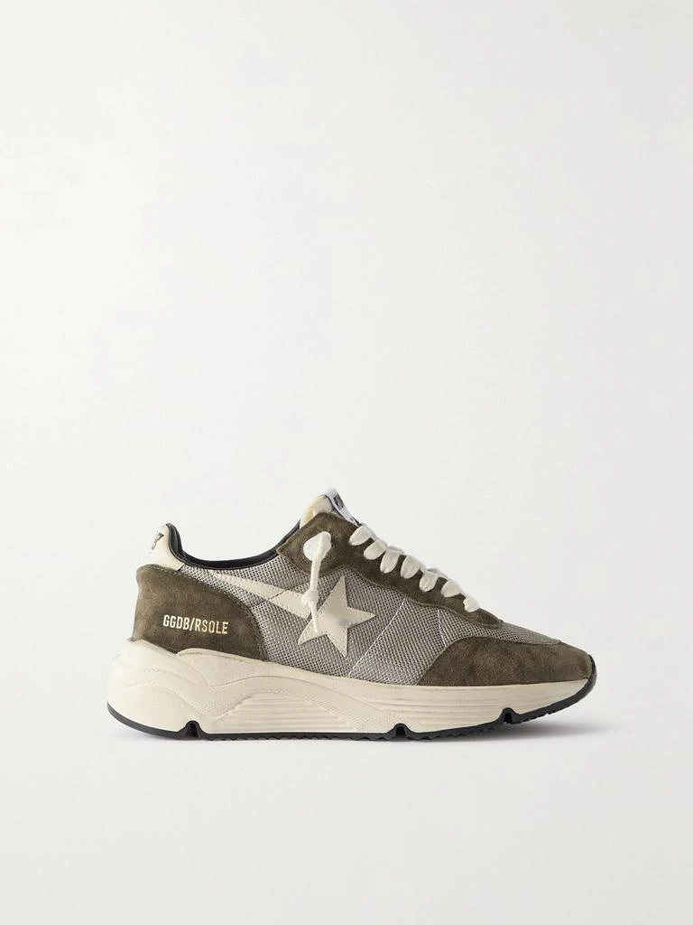 商品Golden Goose|Running Sole 皮革边饰网眼绒面革运动鞋  - IT35,价格¥4697,第1张图片