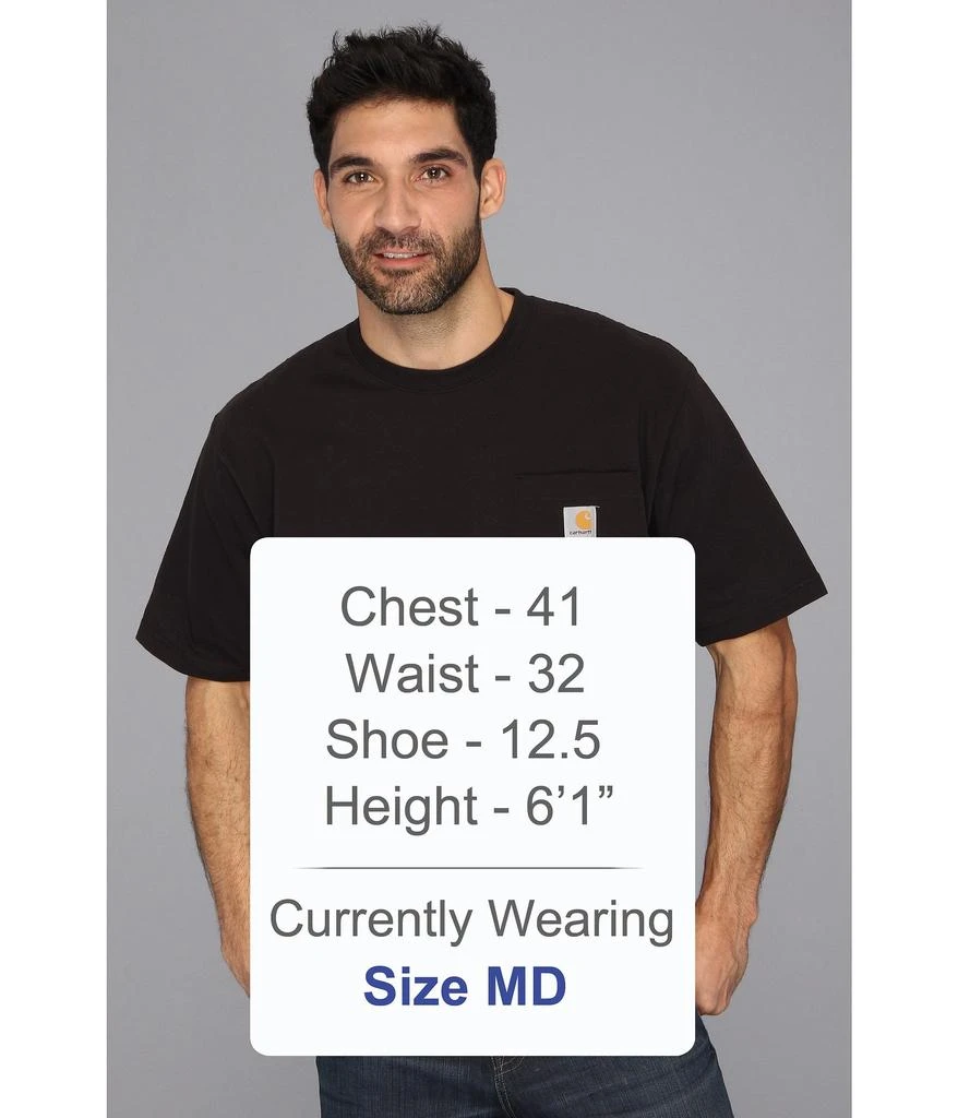 商品Carhartt|纯棉运动衫 男士T恤 多款配色,价格¥91,第5张图片详细描述