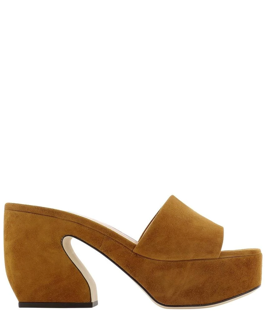 商品Si Rossi|Si Rossi Square Toe Platform Sandals,价格¥1920,第1张图片