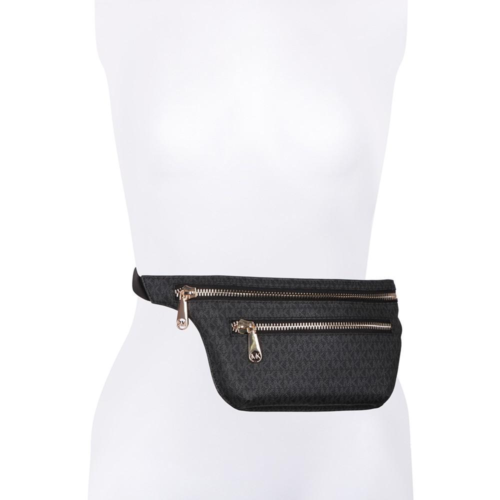 商品Michael Kors|Signature Double-Zip Belt Bag,价格¥580,第4张图片详细描述