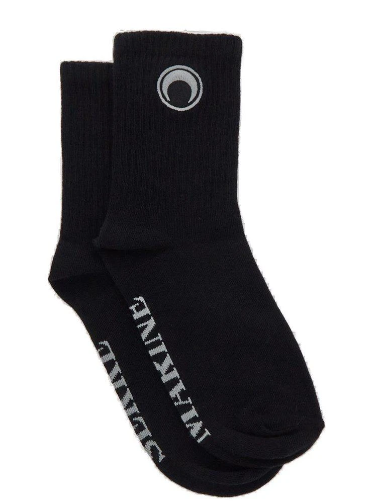 商品MARINE SERRE|Marine Serre Moon Embroidered Knit Socks,价格¥279,第1张图片