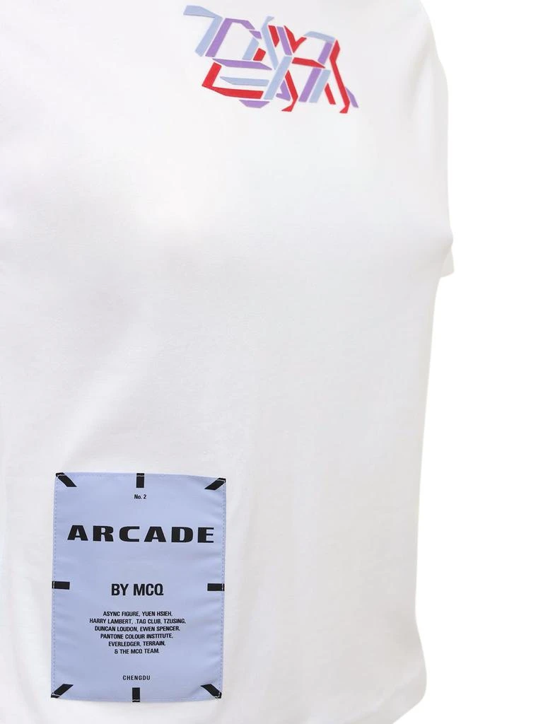 商品Alexander McQueen|Arcade Cotton Jersey Slim Fit T-shirt,价格¥521,第3张图片详细描述