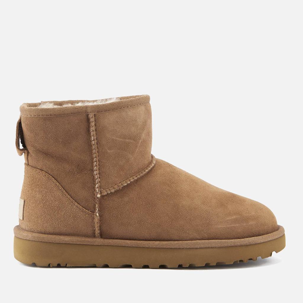 商品UGG|Women's Classic Mini II Sheepskin Boots - Chestnut,价格¥1357,第1张图片