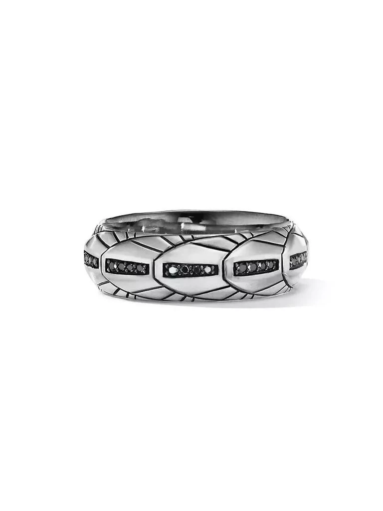 商品David Yurman|Diamond &amp; Sterling Silver Empire Band Ring,价格¥7108,第1张图片