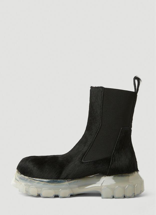 Hairy Chelsea Boots in Black商品第3张图片规格展示