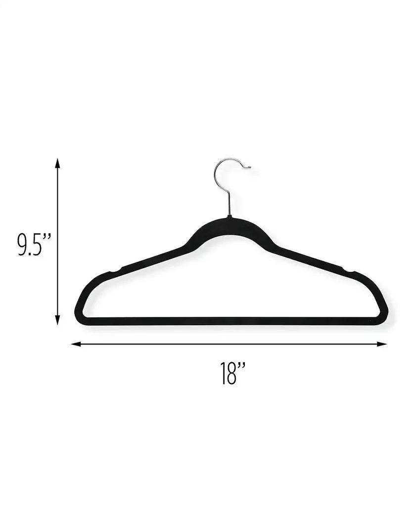 商品Honey Can Do|Slim-Profile Non-Slip Velvet Hangers Set, 20 Pieces,价格¥137,第4张图片详细描述