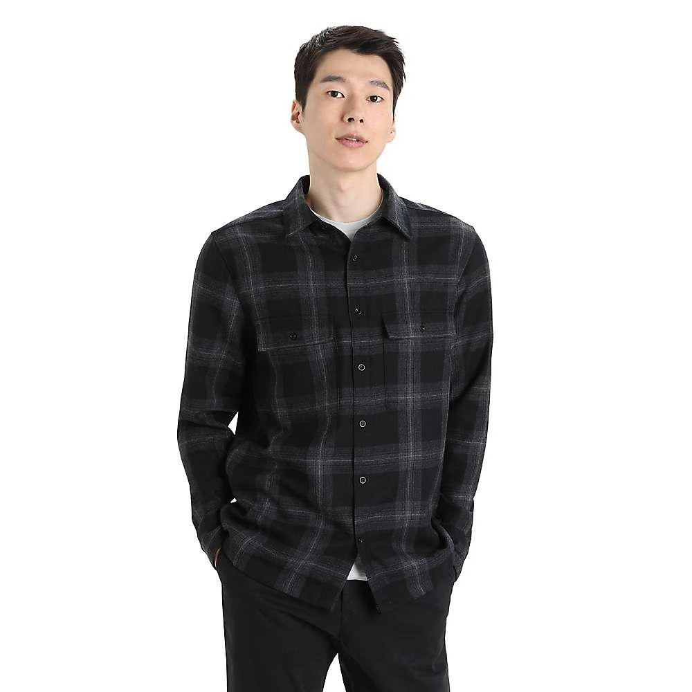 Icebreaker Men's Dawnder LS Flannel Shirt Plaid 商品