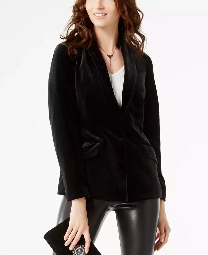 商品INC International|Women's Velvet Blazer, Regular & Petite, Created for Macy's,价格¥274,第1张图片