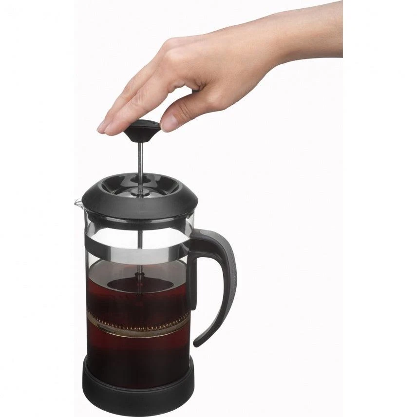商品Trudeau|1 Liter French Press with Borosilicate Glass Body, Black,价格¥348,第4张图片详细描述