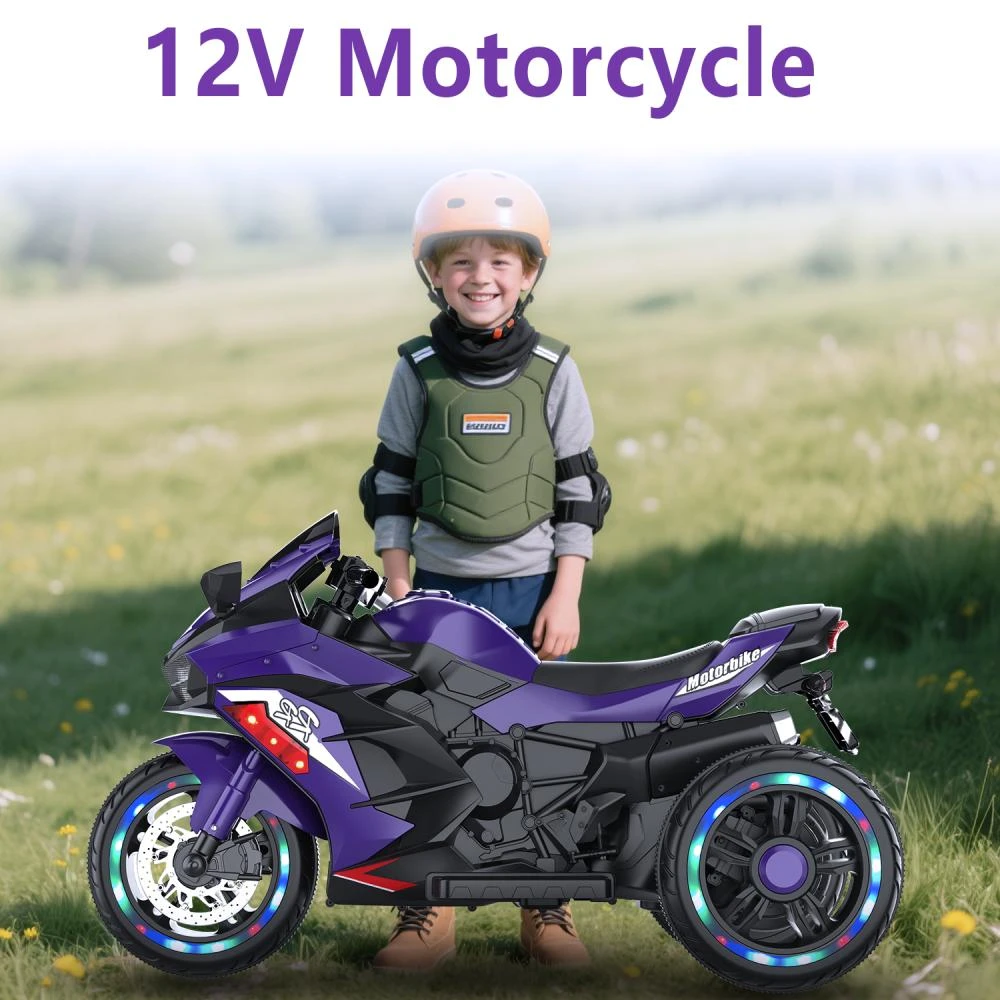 商品BreeBe|12V children's motorcycle, 3-4 years old electric motorcycle, Violet
Children's motorcycles make full use of USB and MP3 connections. The best Children's Day gift, birthday gift, Christmas gift,价格¥1945,第2张图片详细描述