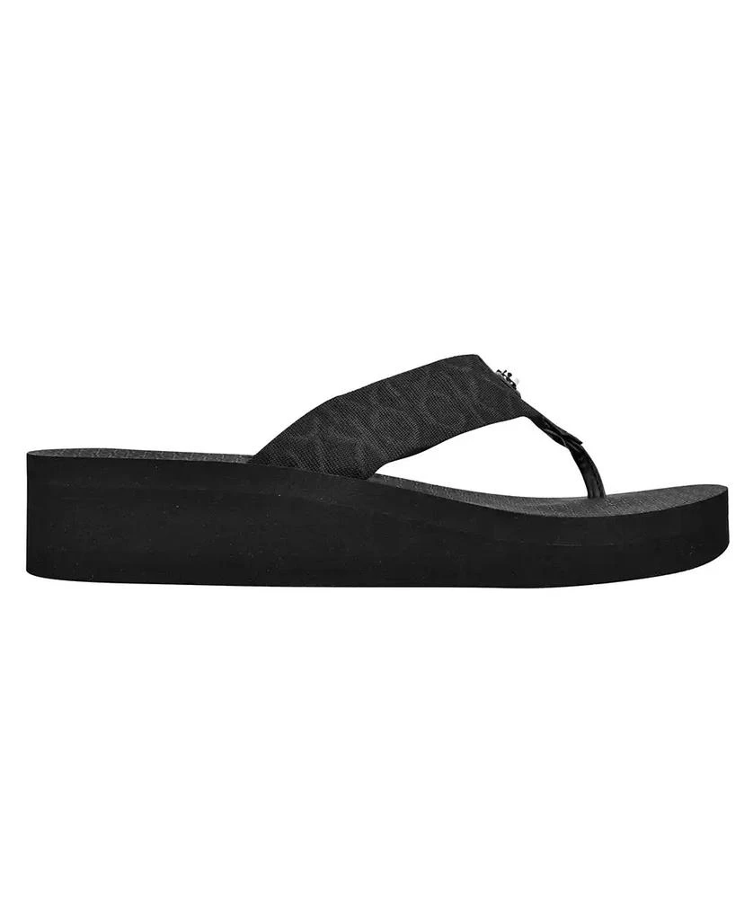 商品Calvin Klein|Women's Meena Logo Platform Flip-Flop Sandals,价格¥202,第2张图片详细描述
