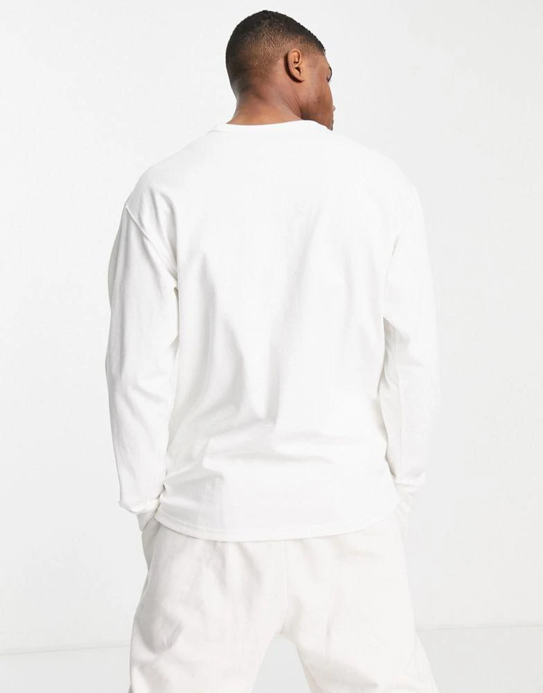 商品NIKE|Nike Premium Essentials oversized heavyweight long sleeve t-shirt in white,价格¥294,第3张图片详细描述