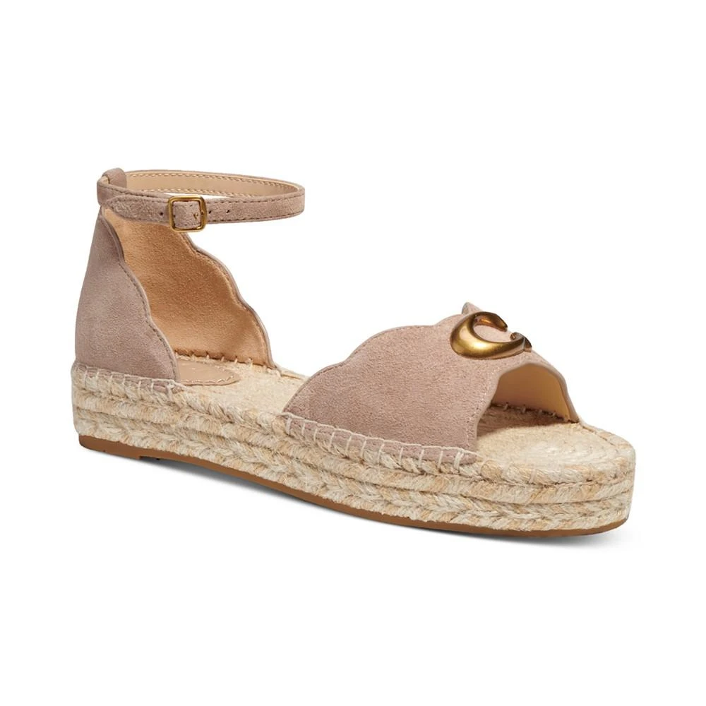商品Coach|Women's Dillon Flatform Espadrille Sandals,价格¥735,第1张图片