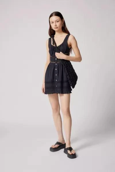 商品Urban Outfitters|UO Angelina Lace-Inset Mini Dress,价格¥153,第1张图片