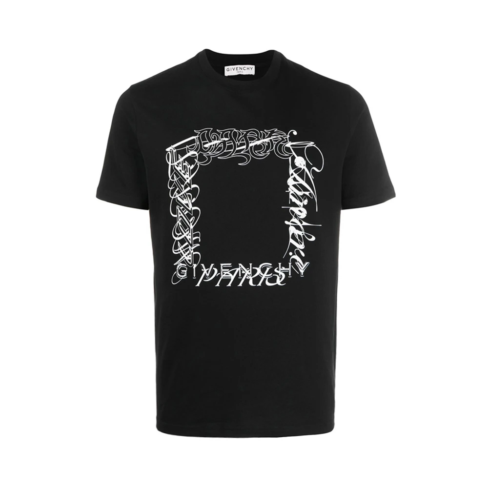 商品[国内直发] Givenchy|GIVENCHY 男士黑色棉质 T 恤 BM70WP3002-001,价格¥3039,第1张图片