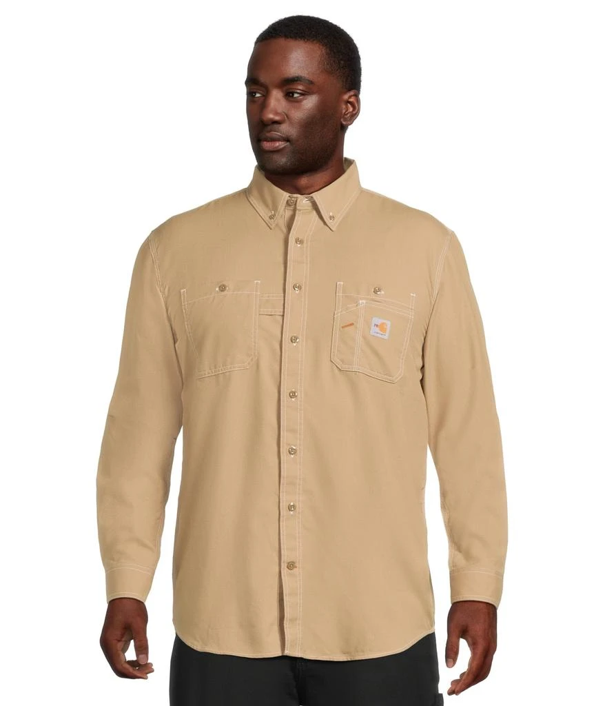 商品Carhartt|Big & Tall Flame-Resistant Force Original Fit Lightweight Long Sleeve Button Front Shirt,价格¥899,第1张图片