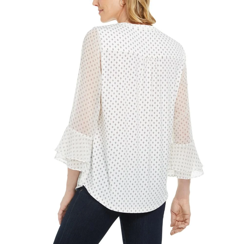 商品Charter Club|Women's Printed Pintuck Top, Created for Macy's,价格¥151,第2张图片详细描述