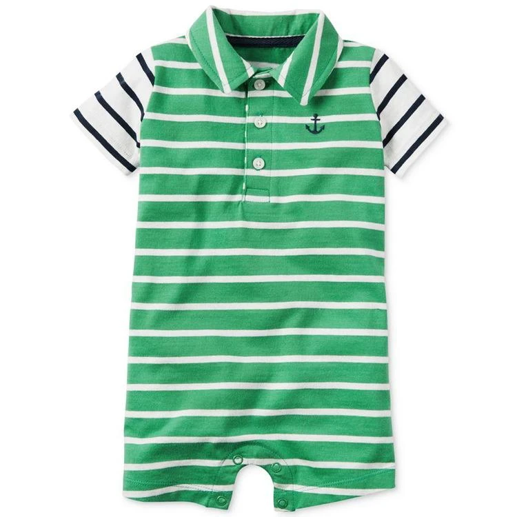 商品Carter's|Striped Anchor Romper, Baby Boys (0-24 months),价格¥51,第2张图片详细描述