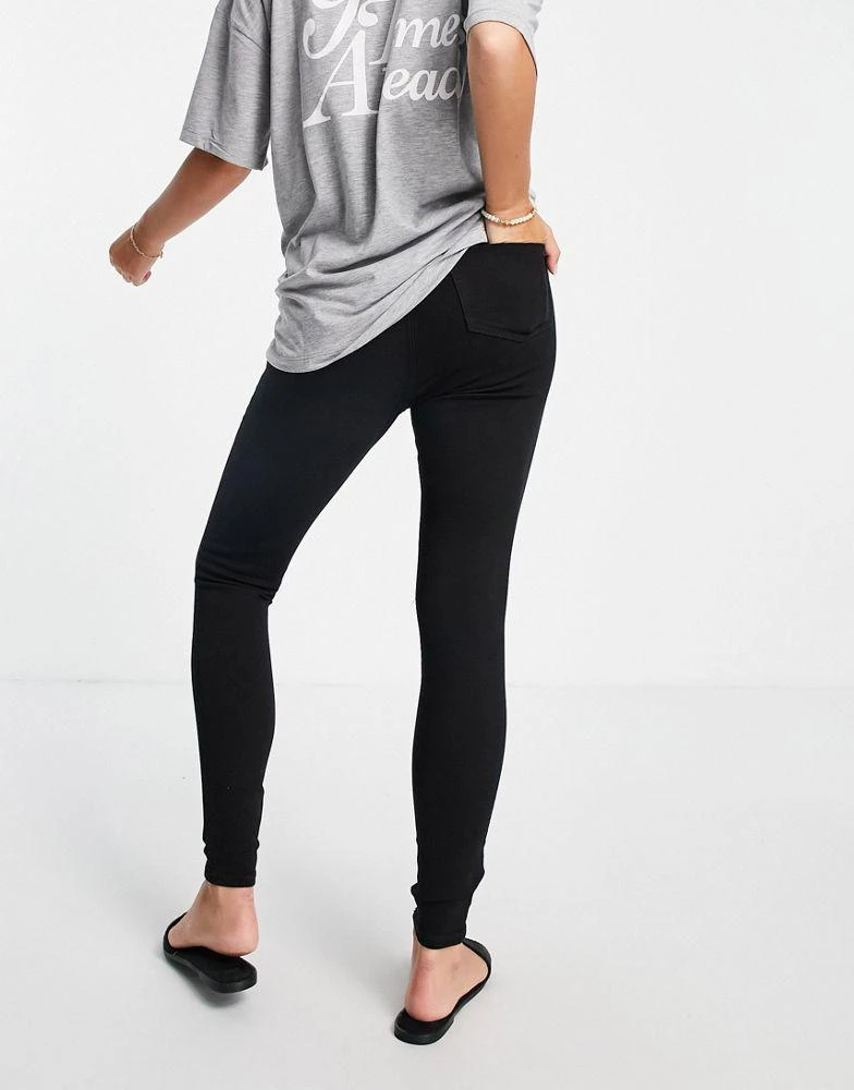 商品Topshop|Topshop Maternity under bump Jamie jeans in black -,价格¥170,第2张图片详细描述