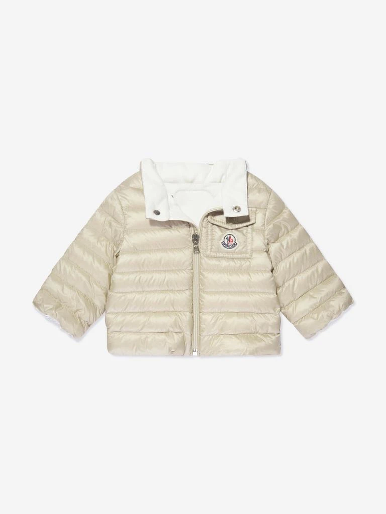 商品Moncler|Moncler Enfant Baby Down Padded Baigal Jacket in Beige,价格¥3566,第1张图片