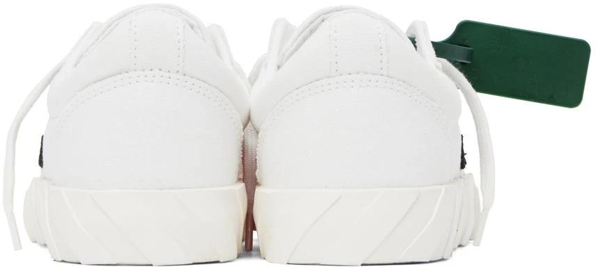 商品Off-White|White Low Vulcanized Sneakers,价格¥2508,第2张图片详细描述