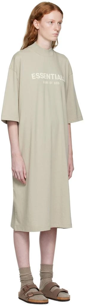 商品Essentials|Gray Short Sleeve Midi Dress,价格¥563,第2张图片详细描述
