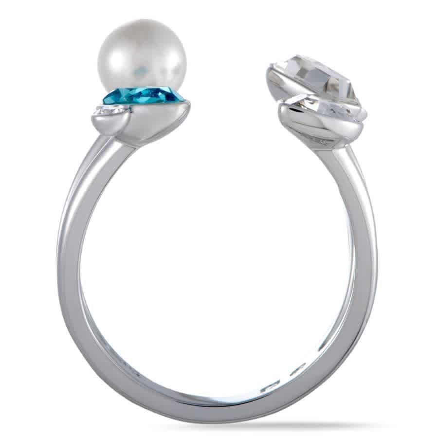 商品Swarovski|Swarovski Extra Crystals and Pearl Large Open Top Ring,价格¥208,第4张图片详细描述