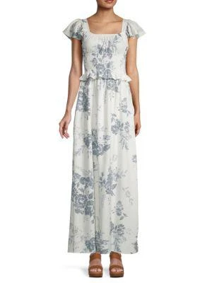 商品Love Ady|Floral-Print Smocked-Waist Dress,价格¥239,第1张图片