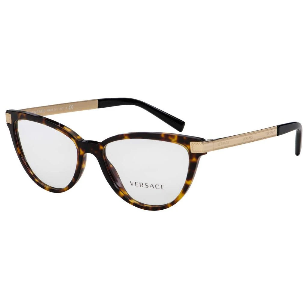 商品Versace|Versace 棕色 Cat-Eye 眼镜,价格¥559,第1张图片