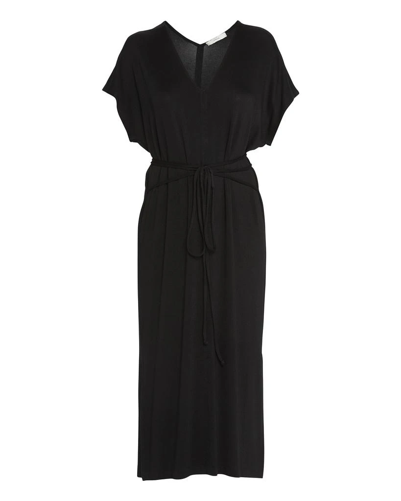 商品Vince|Double V-Neck Belted Midi Dress,价格¥1045,第2张图片详细描述