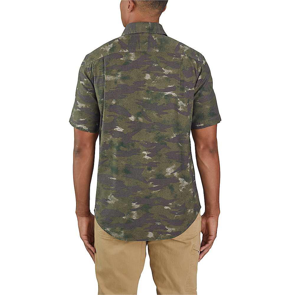 商品Carhartt|Men's Rugged Flex Relaxed Fit Mideweight Canvas SS Camo Shirt,价格¥182,第5张图片详细描述