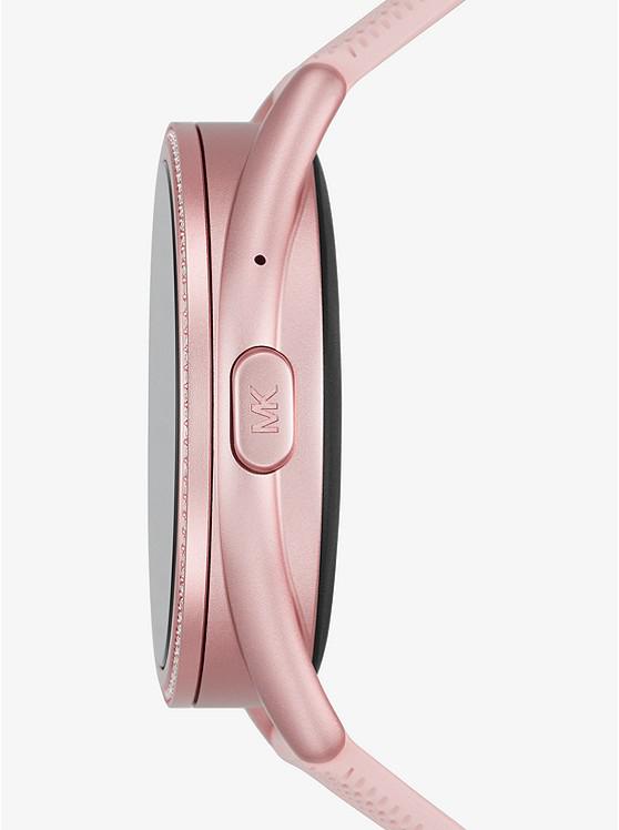 Michael Kors Access Gen 5E MKGO Pink-Tone and Logo Rubber Smartwatch商品第2张图片规格展示