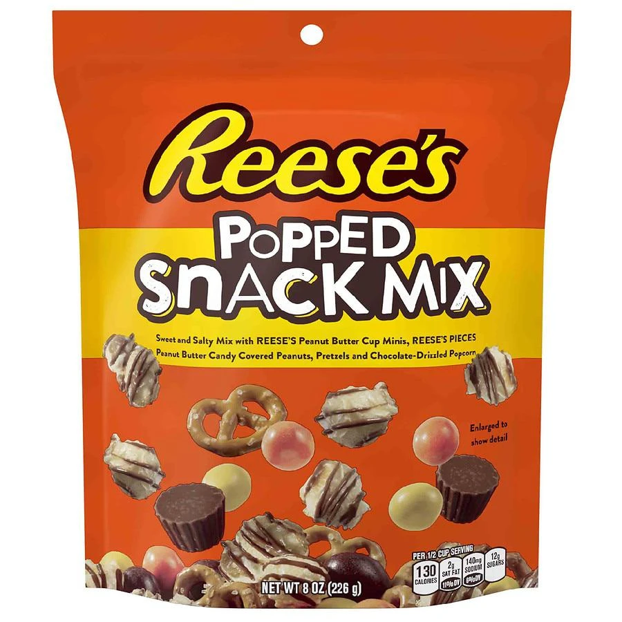 商品Reese's|Popped Snack Mix Milk Chocolate Peanut Butter,价格¥26,第1张图片
