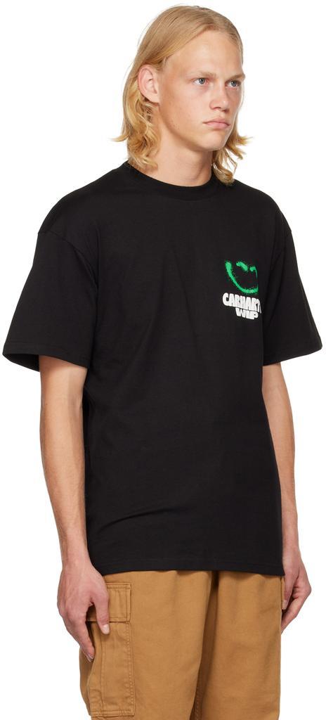 商品Carhartt WIP|Black Happy Script T-Shirt,价格¥377,第4张图片详细描述