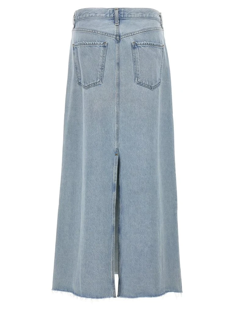 商品AGOLDE|AGOLDE Mid-Rise Frayed Edge Denim Skirt,价格¥1867,第2张图片详细描述